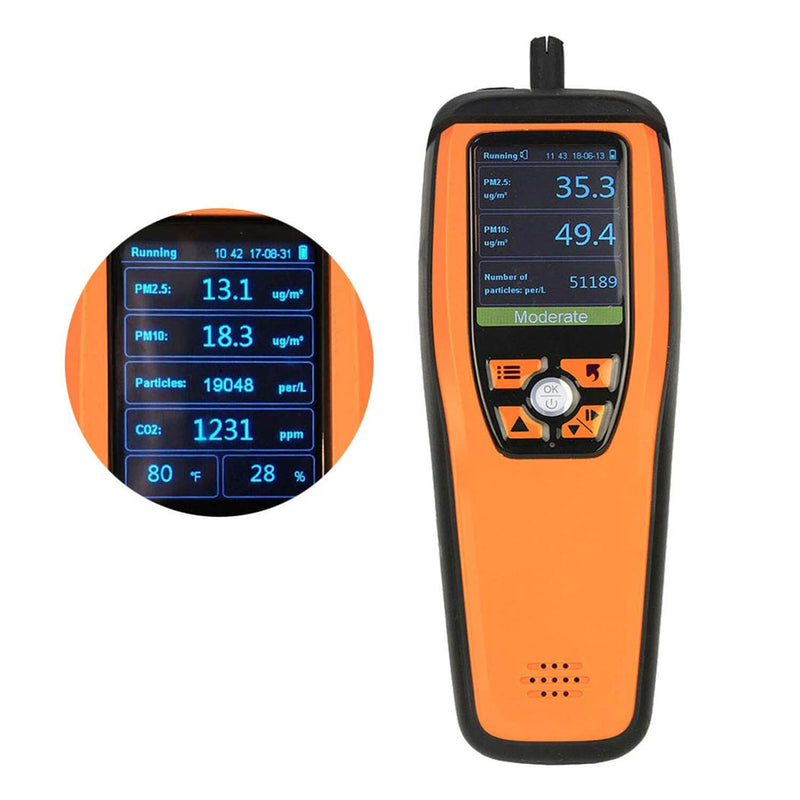 Temtop M2000C Handhold CO2 Air Quality Monitor PM2.5/PM10